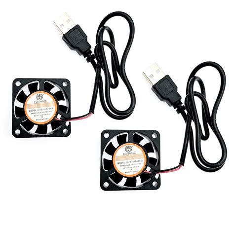 JZK 2 mini ventola di raffreddamento USB da 40 x 40 x 10 mm DC 5 V con ...