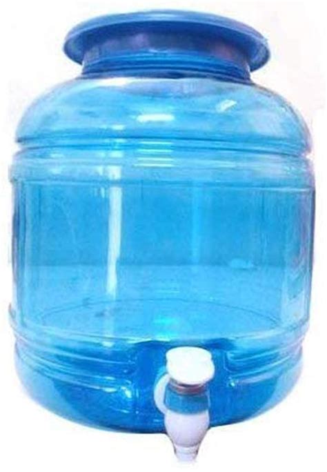 JPS Universal Plastic Water Can with Cap and Handle - 10 litres (Blue ...