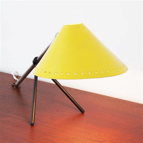 Yellow Pinocchio desk lamp or wall lamp by Hala Zeist, 1950s | #141872