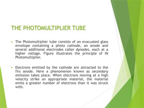 THE PHOTOMULTIPLIER TUBE-Biosensors and Transducers | PDF