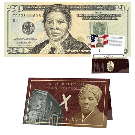 Official Harriet Tubman $20 Dollar Bill w/ Official Currency Card - RE ...