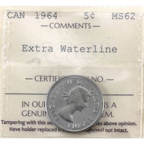 5-cent 1964 EWL ICCS MS62