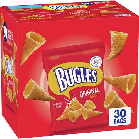 Brandclub - Bugles Crispy Corn Snacks, Original Flavor, Bulk Snack Bags ...