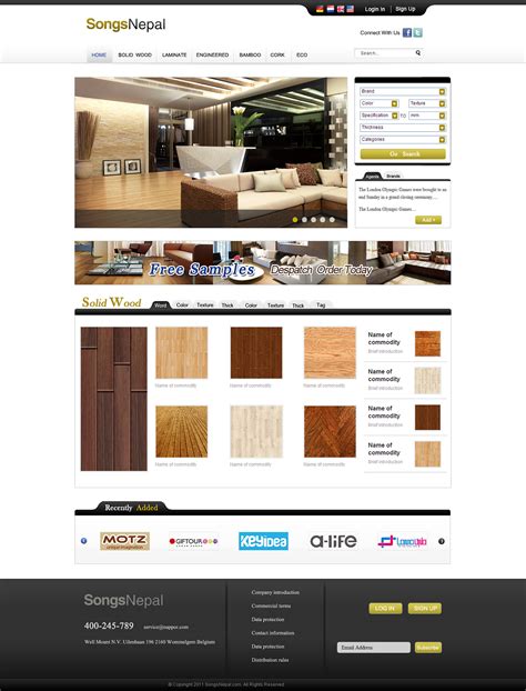 GUI-网页设计 地板英文企业站|网页|企业官网|梦夕林 - 原创作品 - 站酷 (ZCOOL)