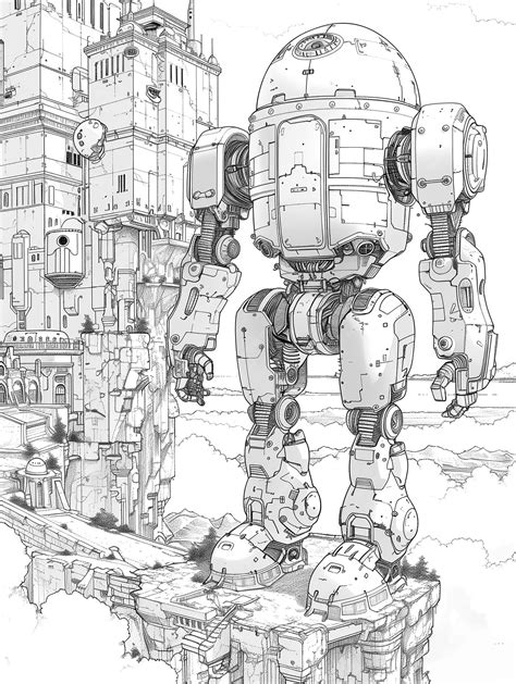 Image result for Futuristic Robot Drawing