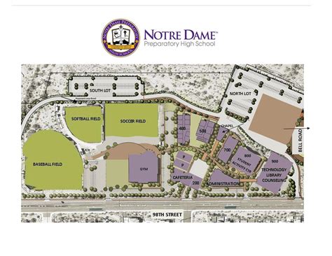 Map Of Notre Dame Campus | Color 2018