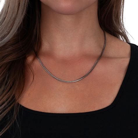 LeCalla - Buy 925 Sterling Silver Italian Design Antique Foxtail Chain ...