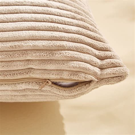 Buy Corduroy Ribbed Filled Cushion - 40x40cm from Home Centre at just ...