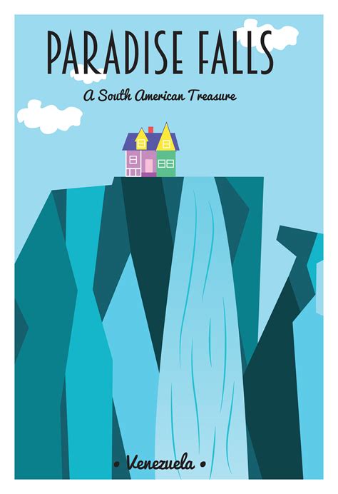 Up Paradise Falls Poster