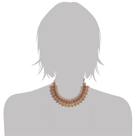 Etnico Gold Plated Traditional Style Choker Necklace Jewellery Set for ...