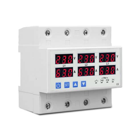 amiciSmart 3-Phase Automatic Over/Under Voltage Protector with Over ...