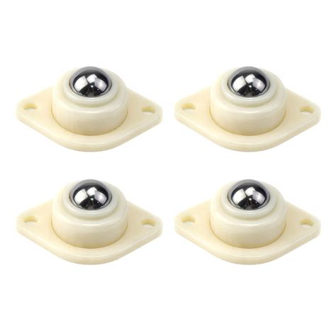 HNGSON Roller Ball Transfer Bearing 24mm Diameter Flange Mounted Nylon ...