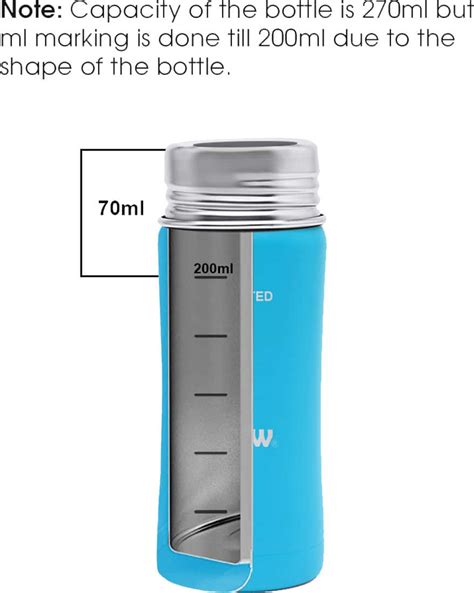 Buy DR.FLOW OMEGA THERMOSTEEL VACCUM INSULATED BABY BOTTLE 270ML, BLUE ...
