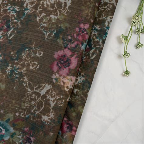 Buy Multi Color Printed Muslin Fabric 72374/1 | FFAB