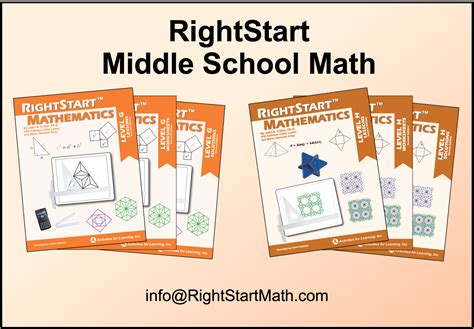 RightStart Middle School Math - RightStart™ Mathematics by Activities for Learning, Inc.