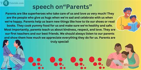 Speech on Parents [1, 2, 3, 4, 5 Minutes] | T4Tutorials.com
