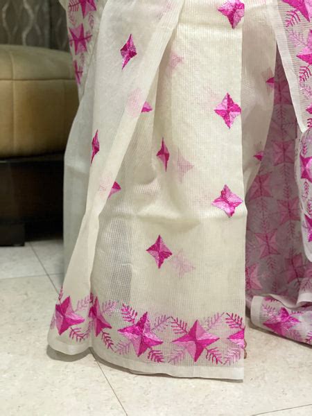 Hand Embroidered Phulkari Saree – Just Phulkari