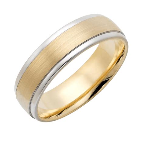 Two Tone Gold Mens Wedding Bands Rings – LTB JEWELRY