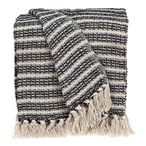 Multi Beige Herringbone Woven Handloom Throw - Bed Bath & Beyond - 36297374