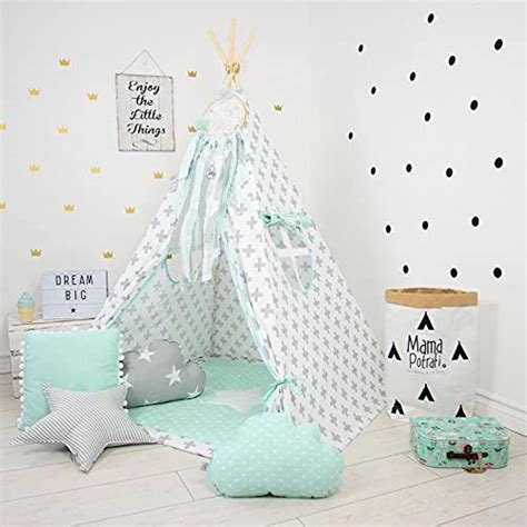 Buy Nyra Decor Portable Theme Teepee Tents with Padded Mat and Cushions ...
