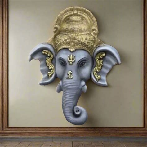 Fibre Ganesh Wall Decor - Stunning 24x36 Art Piece – V Home Decor