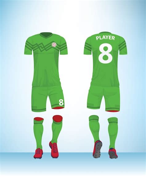Soccer jersey or football t-shirt mock up | Premium Vector