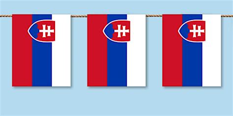 Slovakia Flag Bunting — Slovakia Bunting