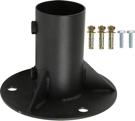Chain Link Fence Pole Floor Flange,2inch/2.6inch Base Flange Heavy ...