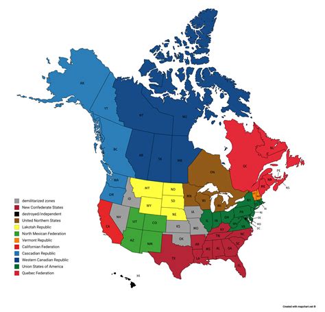Balkanized North America Blank Template - Imgflip