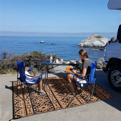 Buy Carvapet Outdoor Reversible Rugs Waterproof Plastic Straw Area Rug ...