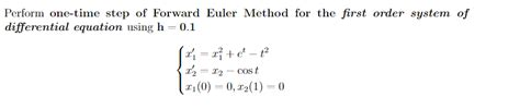 Image result for Forward Euler Method Formula