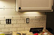 How To Install Kitchen Backsplash by How To Install A Subway Tile Kitchen Backsplash How To Install Kitchen Backsplash