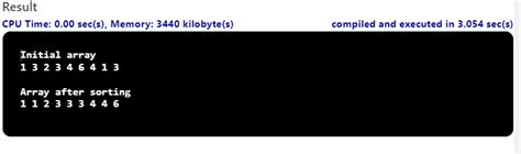 Counting Sort Java Code 的图像结果
