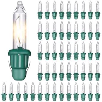 Buy ElectricWise 50 PCS Twinkle Replacement Mini Light Bulbs, 7V ...
