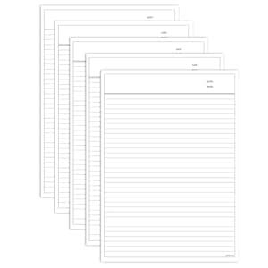 Lakeer A4 Ruled Paper White Color -100 GSM, Pack of 100 | for Project ...