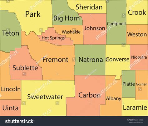 Image result for County Map Color