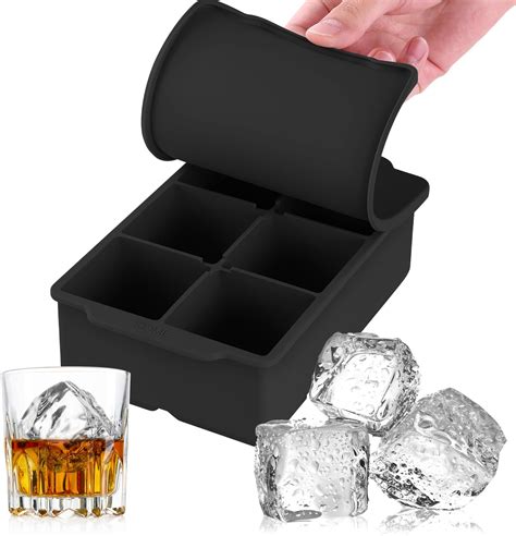 Amazon.com: Webake 2 Inch Large Ice Cube Tray, Flexible Ice Mold ...