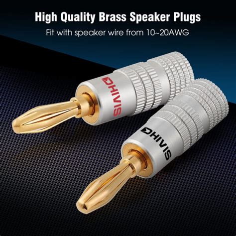 Dhivis Speaker Spike Set 4 Pcs, Shockproof, 28-32mm Adjustable ...