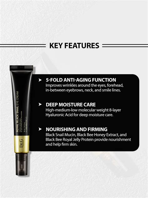 DR.G ROYAL BLACK SNAIL EYE CREAM 30ml – Beautytalk.in