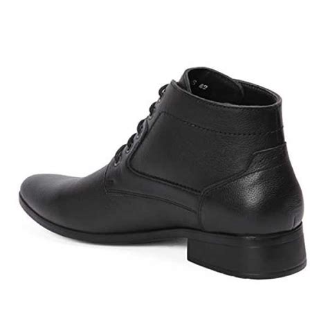 Red Chief Black Leather with Lace Formal Ankle Shoes for Men RC3545 001 ...