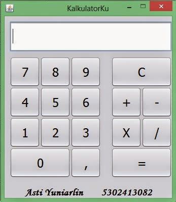 Image result for Program Java Kalkulator Sederhana