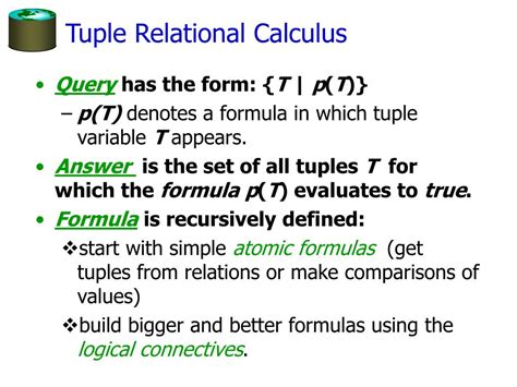 Image result for Tuple Relational Calculus Tutorial