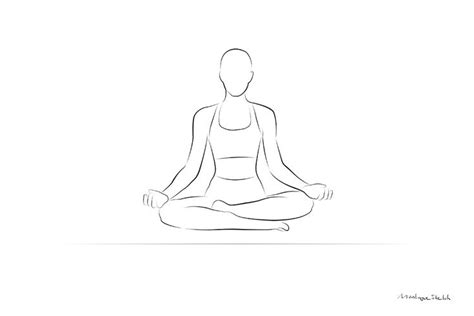 simple drawing yoga