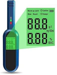 Alcobreath Portable Alcohol Breathalyzer with LCD Display and Voice ...