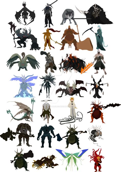 All Dark Souls bosses by DigitalCleo on DeviantArt
