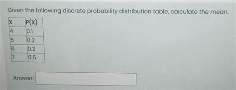Discrete Distribution Table Example 的图像结果