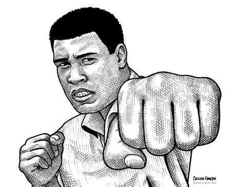 Image result for How to Draw Muhammad Ali Boxing