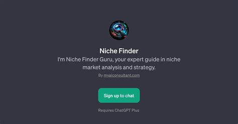 Niche Finder - Niche market analysis - TAAFT