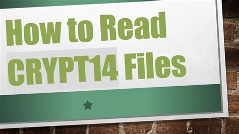 How to Read Crypt14 File 的图像结果