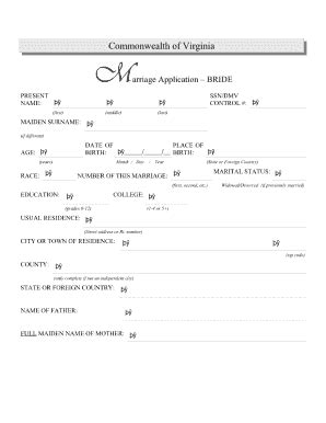 Online Marriage Certificate | pdfFiller